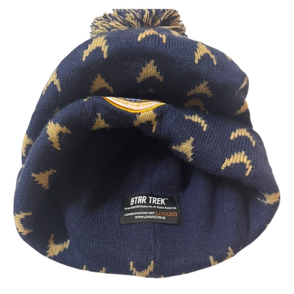 Star Trek Starfleet Academy United Federation of Planets Navy Winter Hat, Beanie - Picture 4 of 8